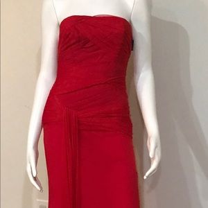 WHITE by Vera Wang Red Formal Dress